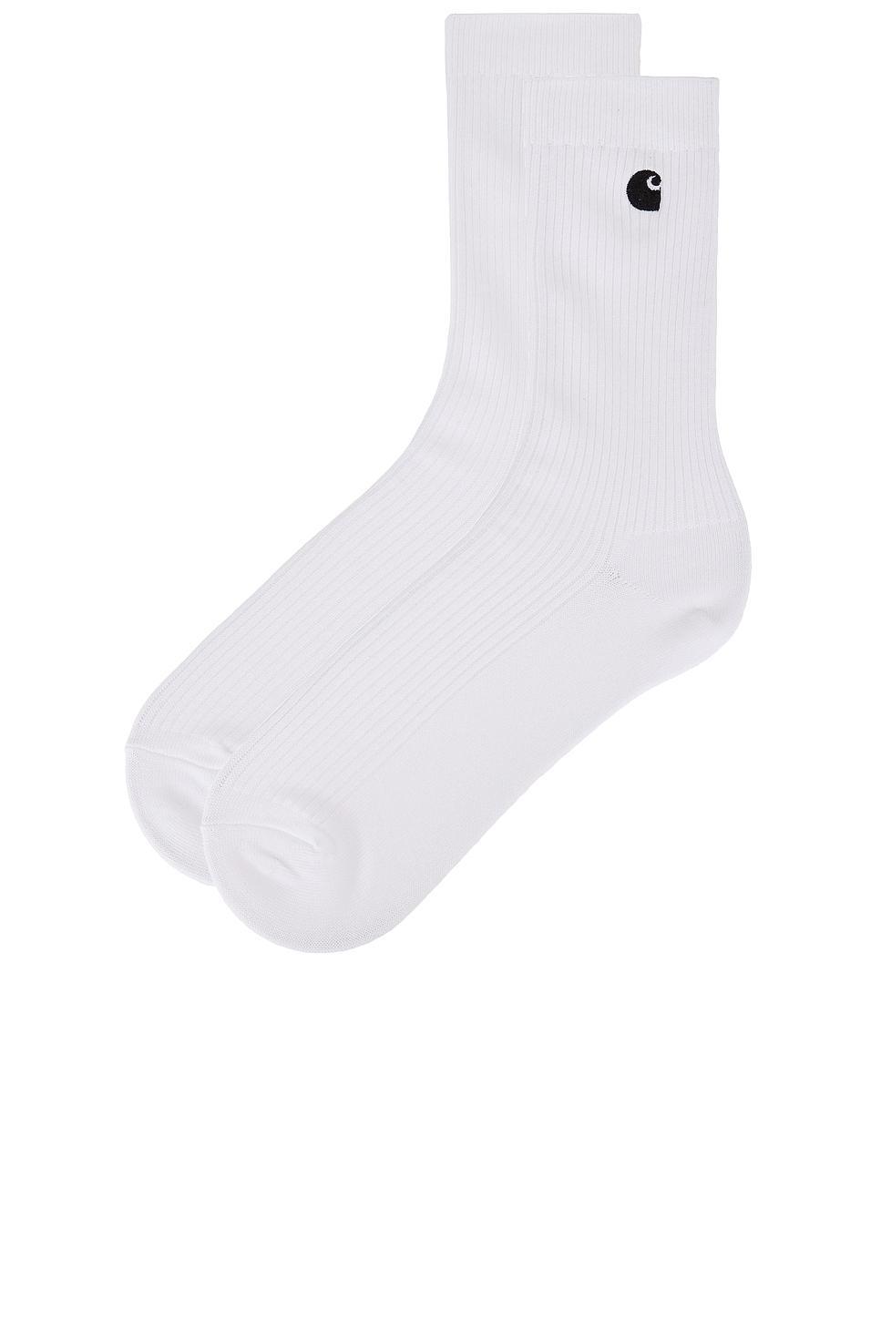 CARHARTT Madison Pack Socks In White & Black Product Image