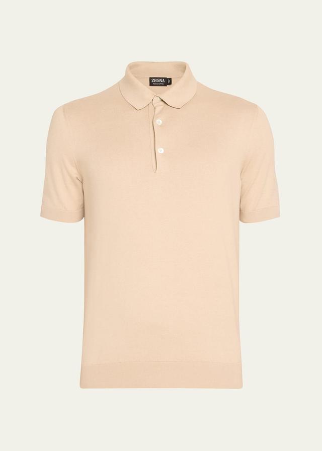 Mens Premium Cotton Polo Shirt Product Image