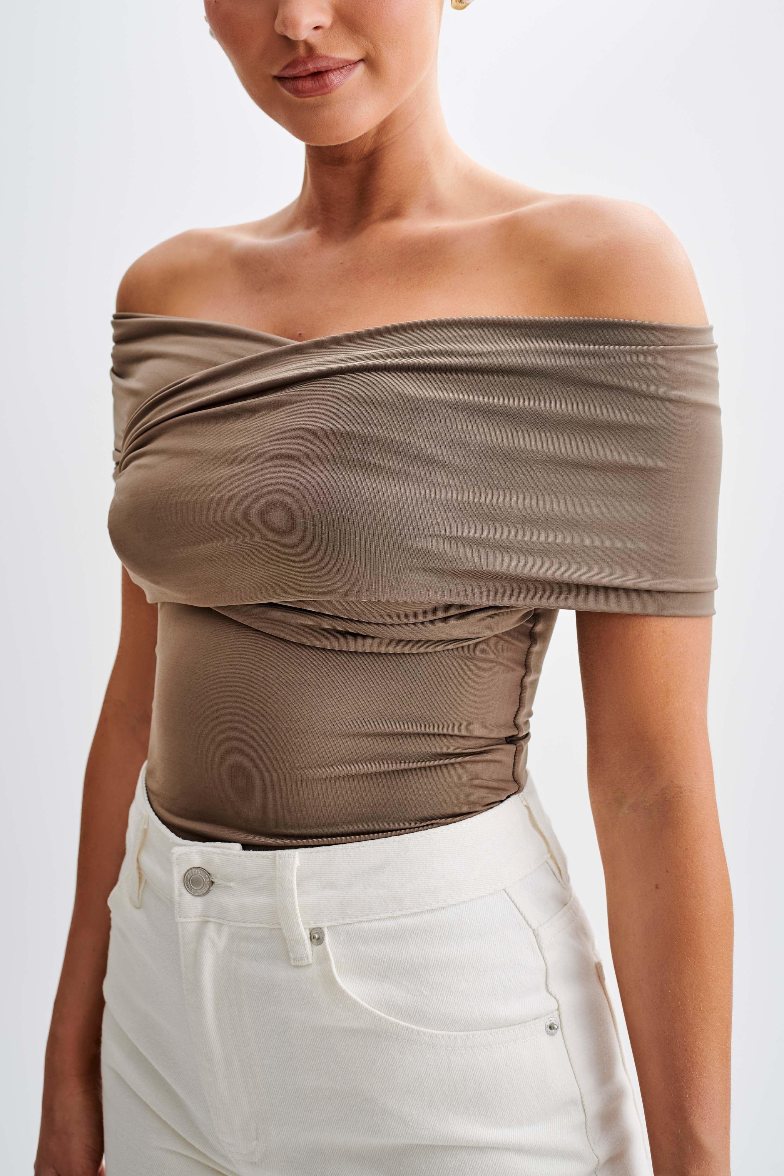 Lourdes Slinky Off Shoulder Top - Coco Product Image