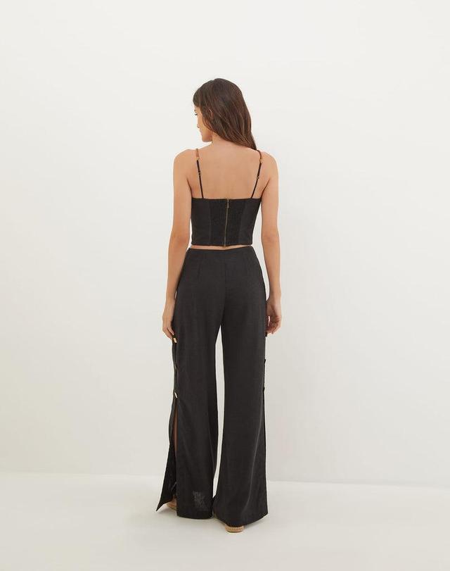 Alessia Wide Pants - Black Product Image