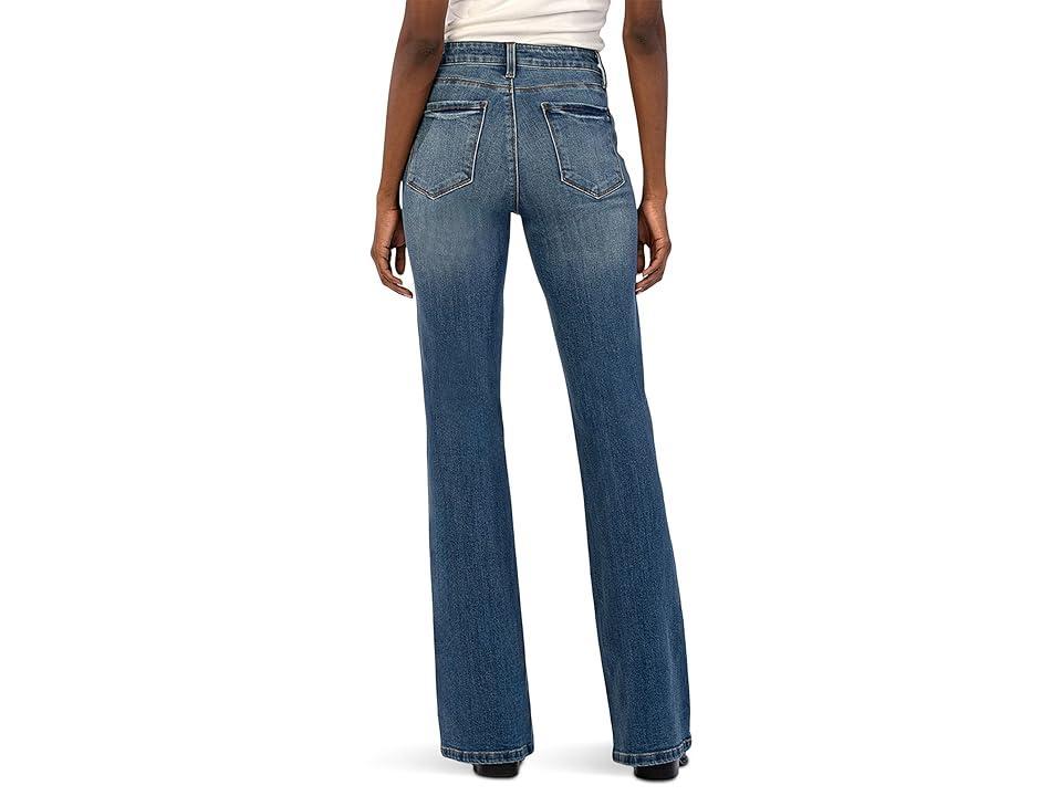 KUT from the Kloth Ana High-Rise Fab Ab Super Flare In Counselled (Counselled) Women's Jeans Product Image