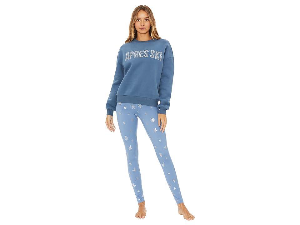 Beach Riot Apres Ski Sweatshirt (Faded Denim) Women's Clothing Product Image