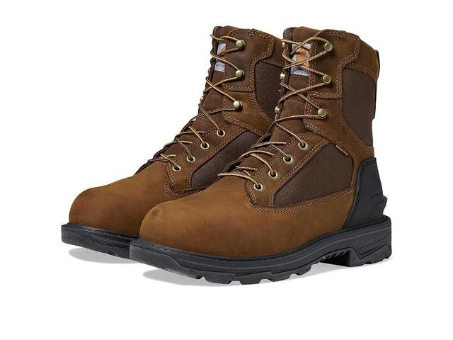 Carhartt Ironwood Waterproof 8 Alloy Toe Work Boot (Bison Oil Tan) Men's Shoes Product Image