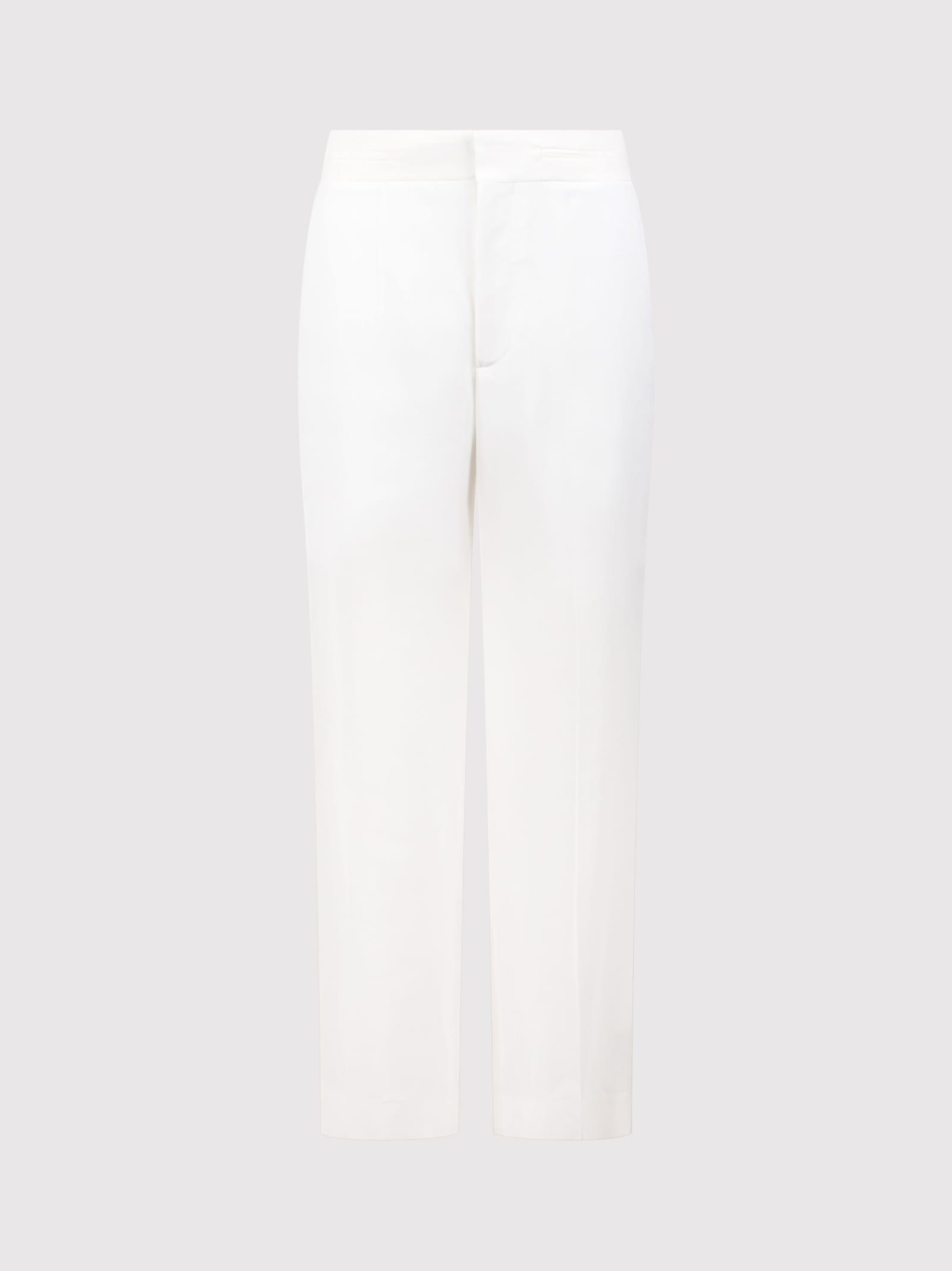 Straight Leg Trousers In White Product Image