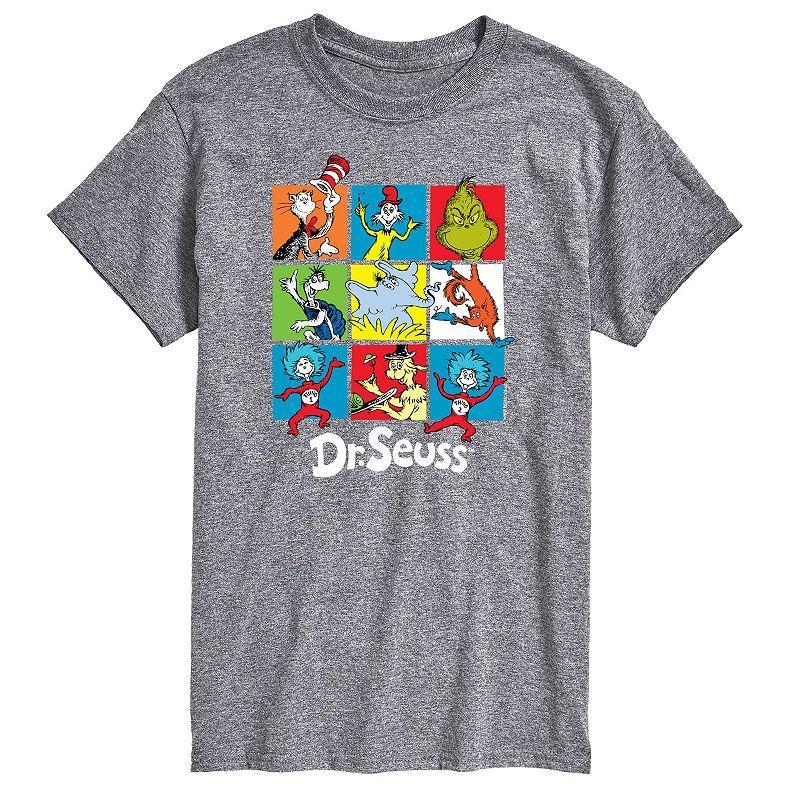 Big & Tall Dr Seuss Grid Tee, Mens Product Image