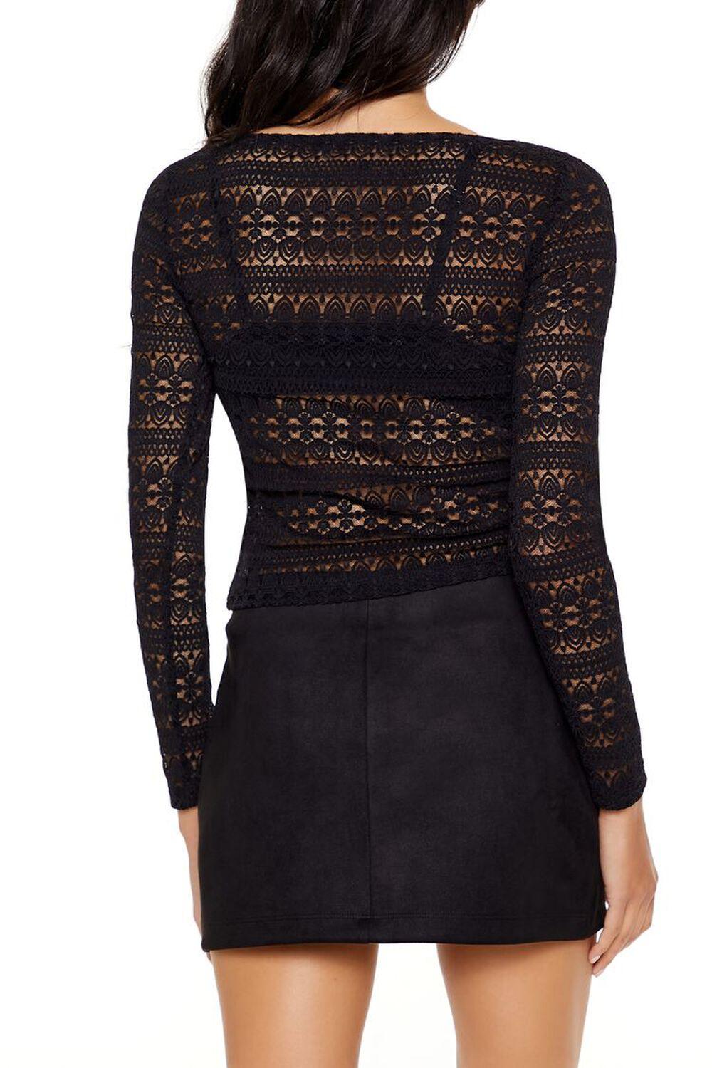 Sheer Lace Crop Top | Forever 21 Product Image