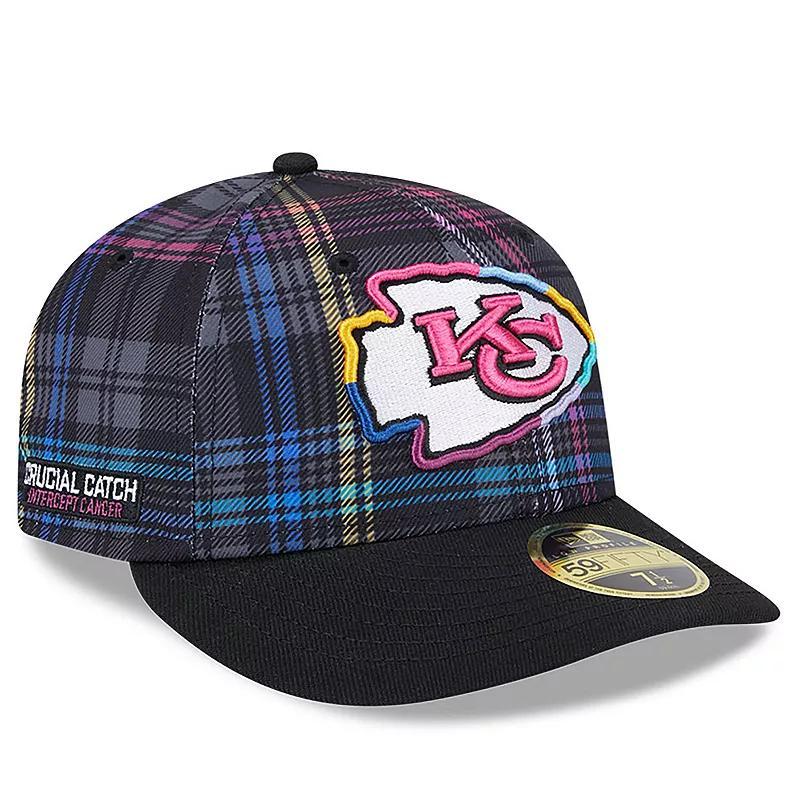 Mens New Era Kansas City Chiefs 2024 NFL Crucial Catch Plaid Low Profile 59FIFTY Fitted Hat Product Image