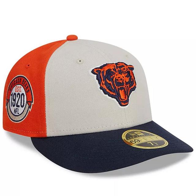 Mens New Era Cream Chicago Bears 2023 Sideline Historic Low Profile 59FIFTY Fitted Hat - Cream Product Image