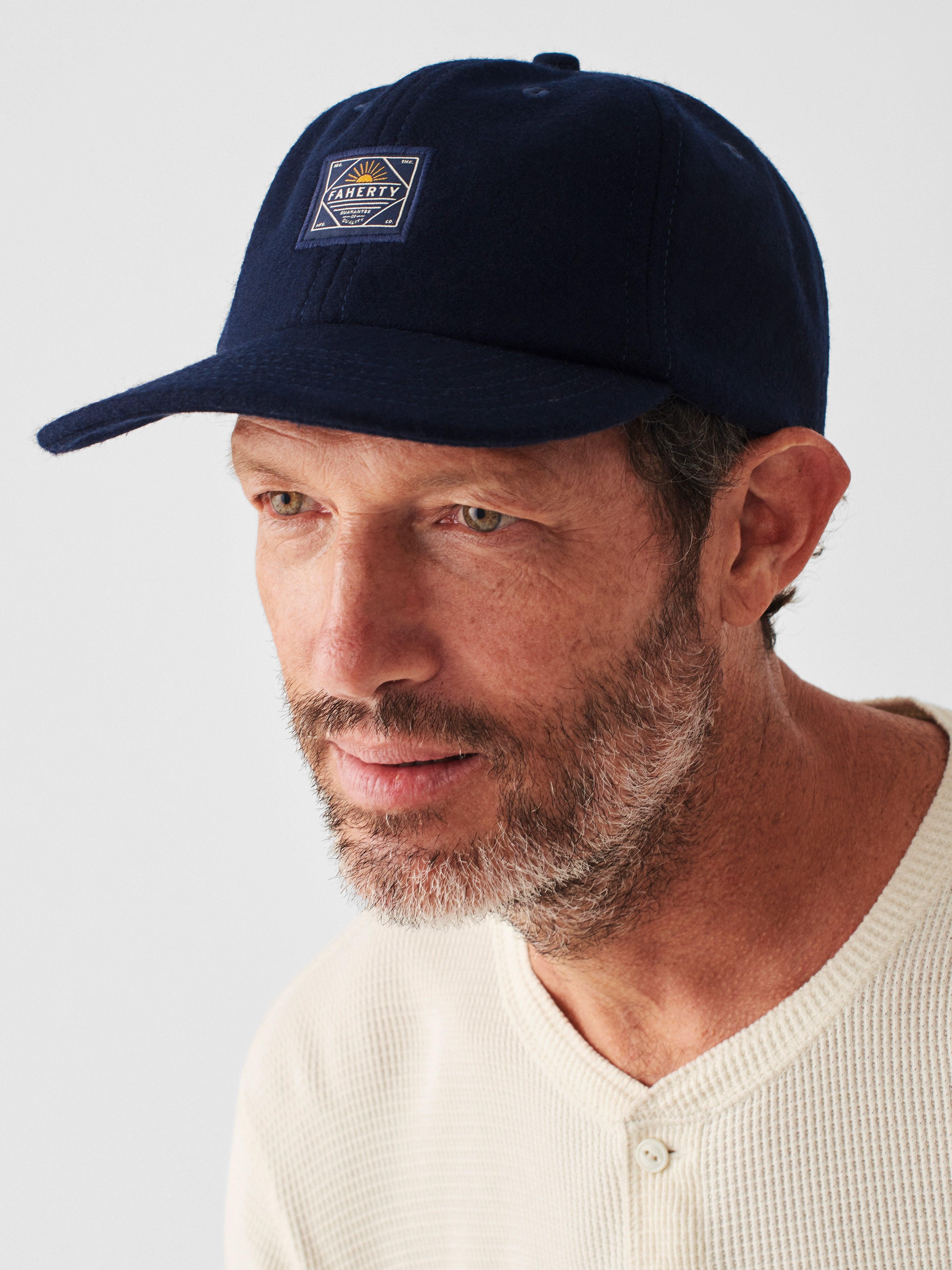 Wool Baseball Hat - Navy Heather Product Image