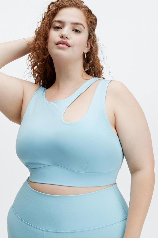 Fabletics Callie Medium Impact Sports Bra Womens blue plus Size 4X Product Image