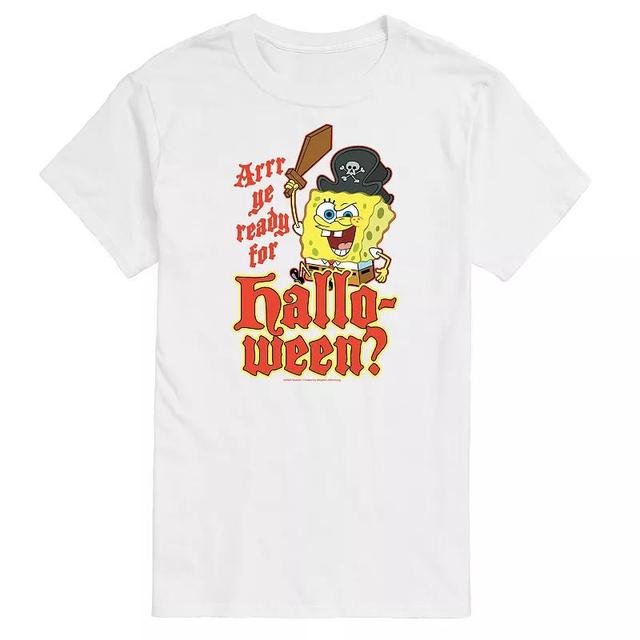 Big & Tall Spongebob Squarepants Arr Ye Ready For Halloween Graphic Tee, Mens Product Image