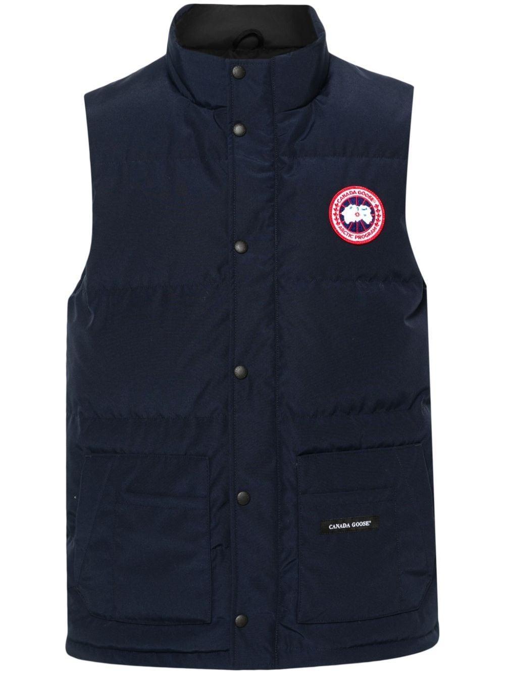 CANADA GOOSE Freestyle Quilted Down Gilet In Blue Product Image