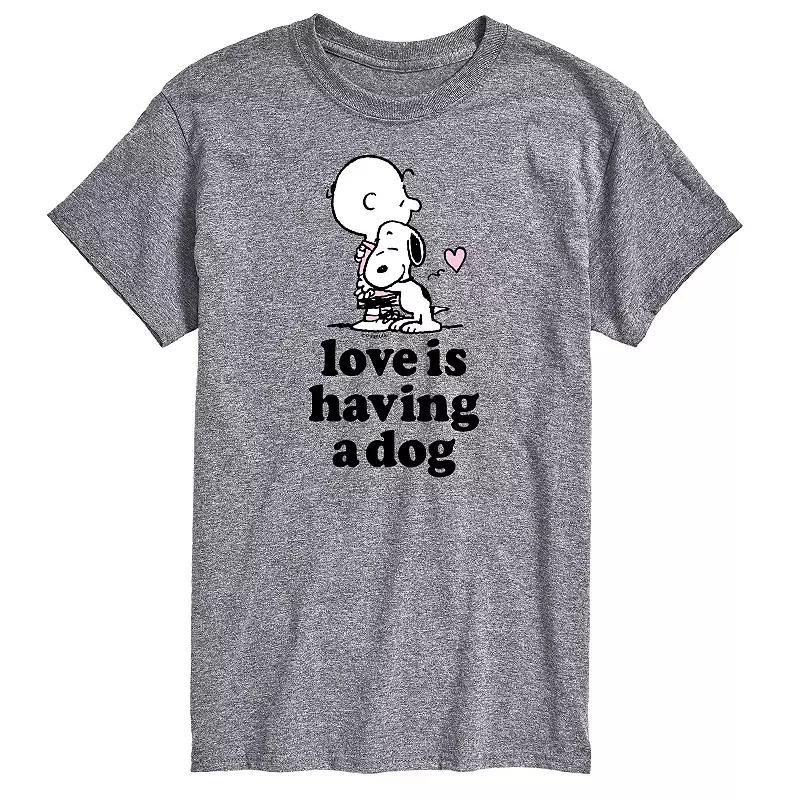 Mens Peanuts Love Is Having Dog Tee Product Image