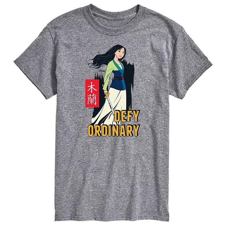 Disneys Mulan Big & Tall Defy Ordinary Graphic Tee, Mens Product Image