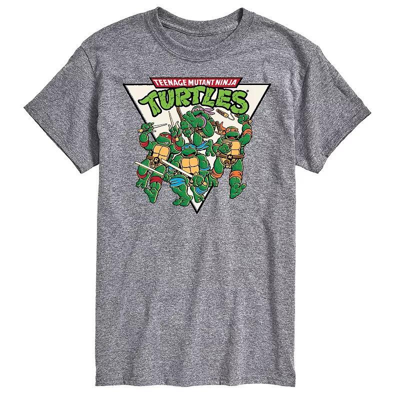 Mens Teenage Mutant Ninja Turtles Graphic Tee Grey Gray Product Image