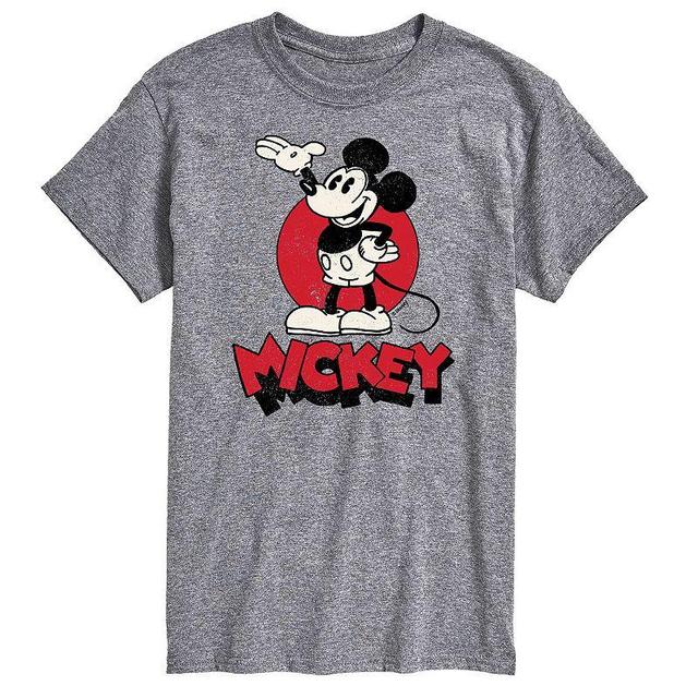 Disneys Mickey Heritage Mens Graphic Tee Beige Product Image