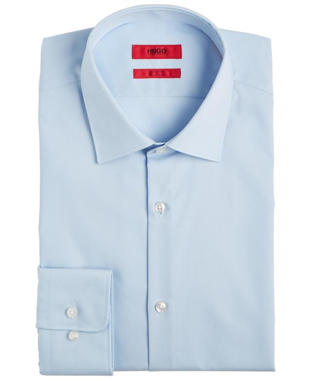 Hugo by Hugo Boss Mens Slim Fit Solid Cotton Dress Shirt Product Image