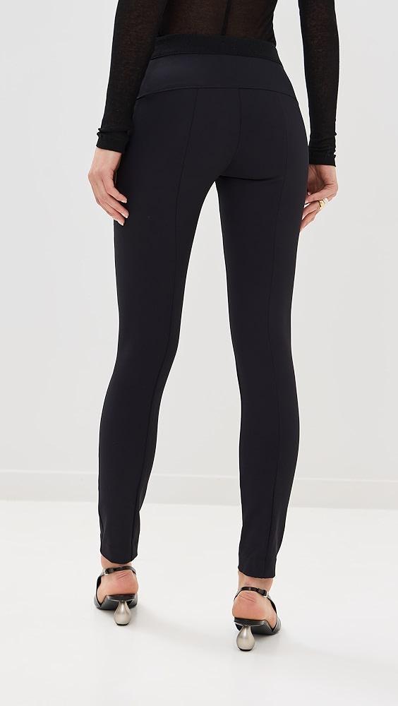 Veronica Beard Black Scuba Leggings | Shopbop Product Image