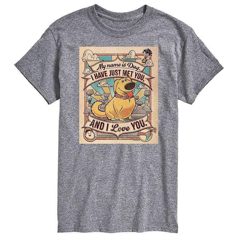 Disney / Pixars UP Big & Tall Name Is Dug Graphic Tee, Mens Product Image