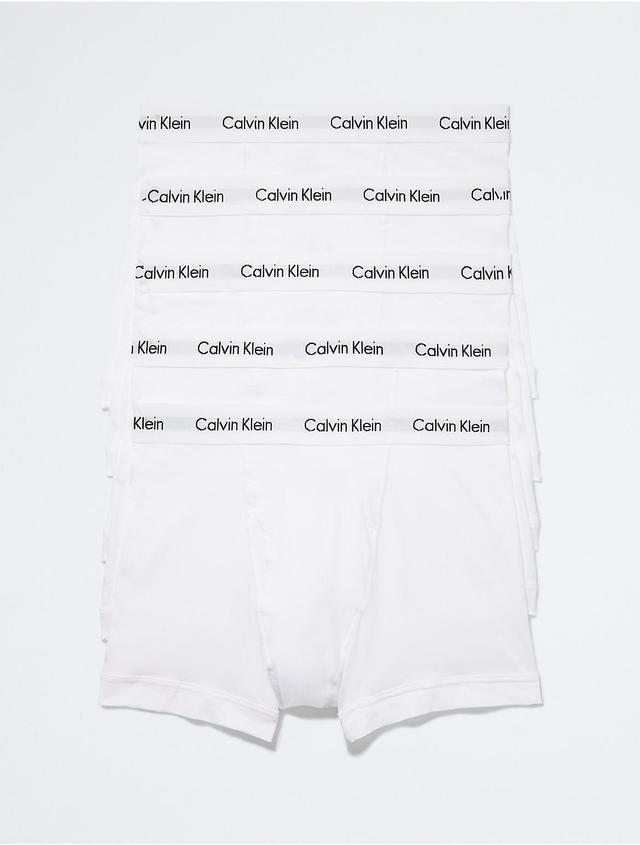 Calvin Klein Men's Underwear Cotton Stretch 4 Pack Low Rise Trunks (Black/Black) Men's Underwear Product Image