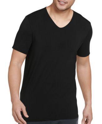 Men&#39;s Undershirt   Active Ultra Soft Modal V-Neck T-Shirt, Black, M Product Image