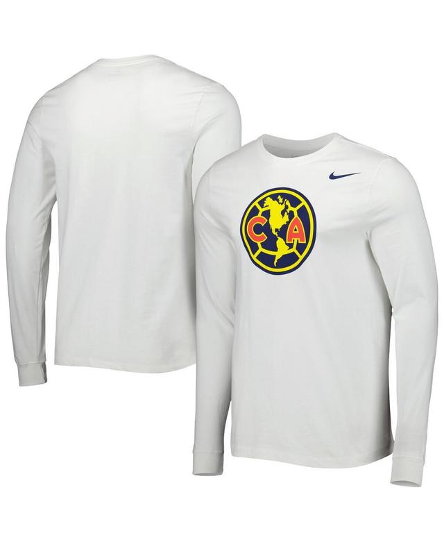 Mens Nike White Club America Core Long Sleeve T-Shirt Product Image