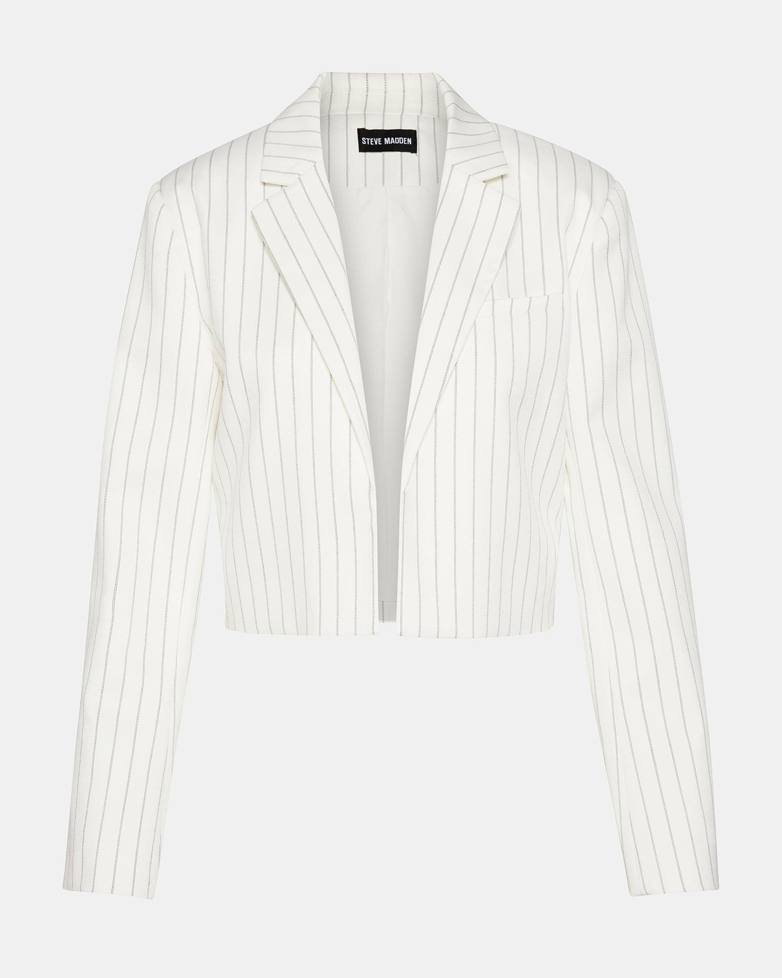 RUPI CROPPED BLAZER WHITE/BLACK Product Image