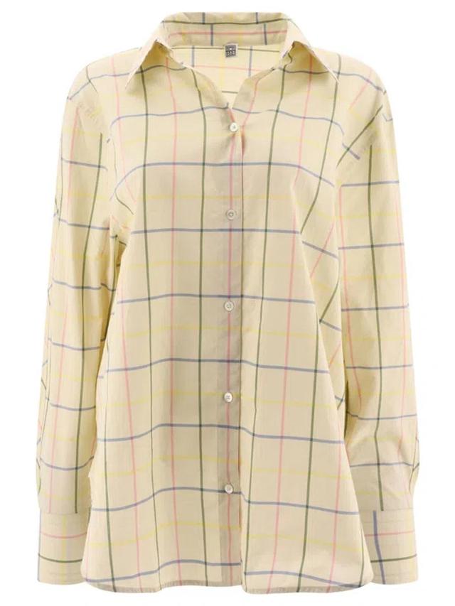 TOTÊME Kimono-sleeves Shirt Shirts In Beige Product Image