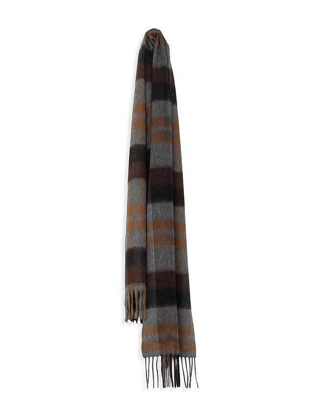 Mens Semi-Reversible Cashmere Scarf Product Image