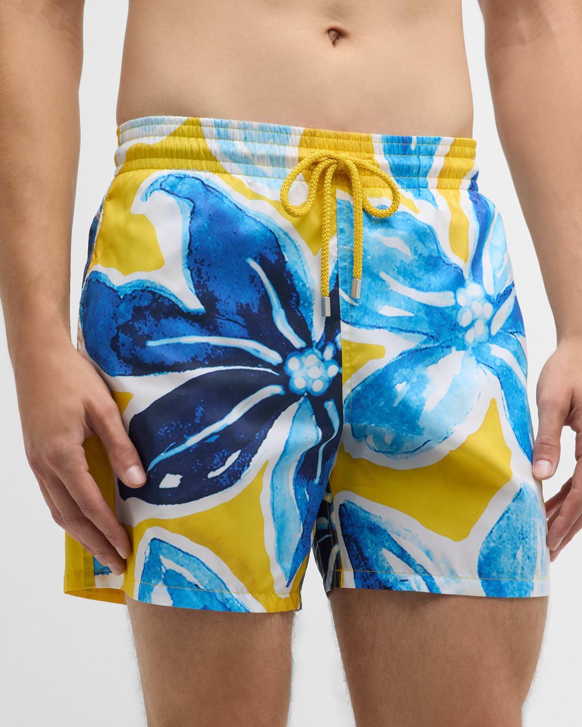 Mens Raiatea Painterly Floral Swim Shorts Product Image