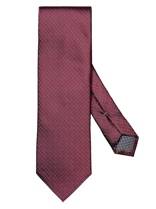 Mens Striped Silk Tie Product Image