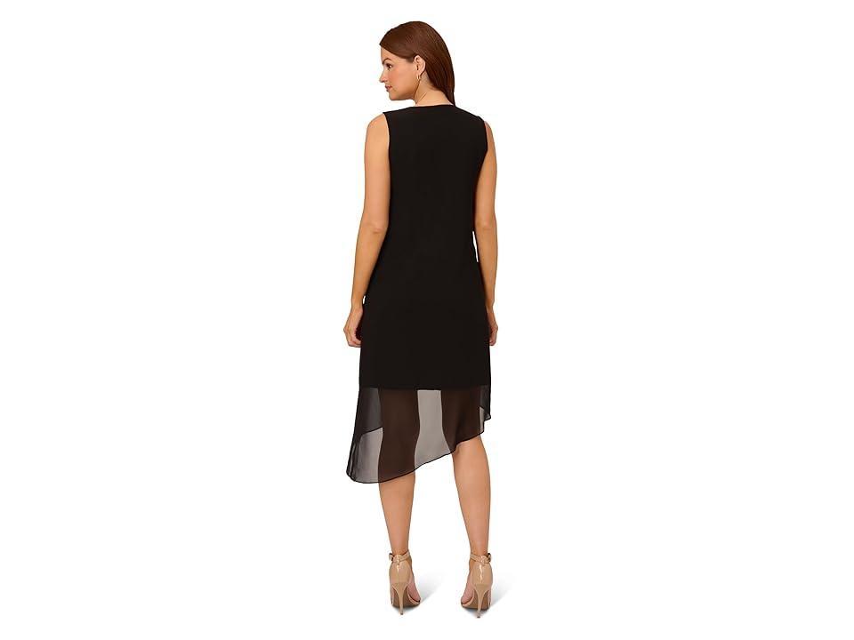 Adrianna Papell Drape Sleeveless Chiffon Dress Product Image