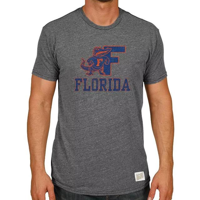 Mens Florida Gators Original Retro Brand Heather Gray Tri-Blend T-shirt Product Image