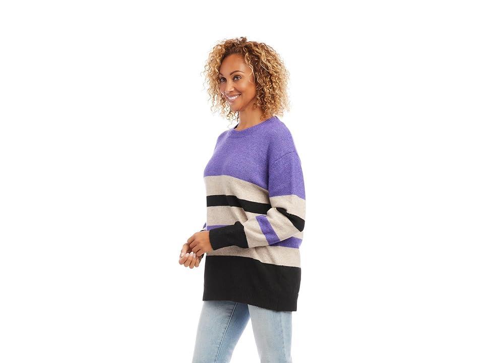 Karen Kane Stripe Sweater (Stripe) Women's Sweater Product Image