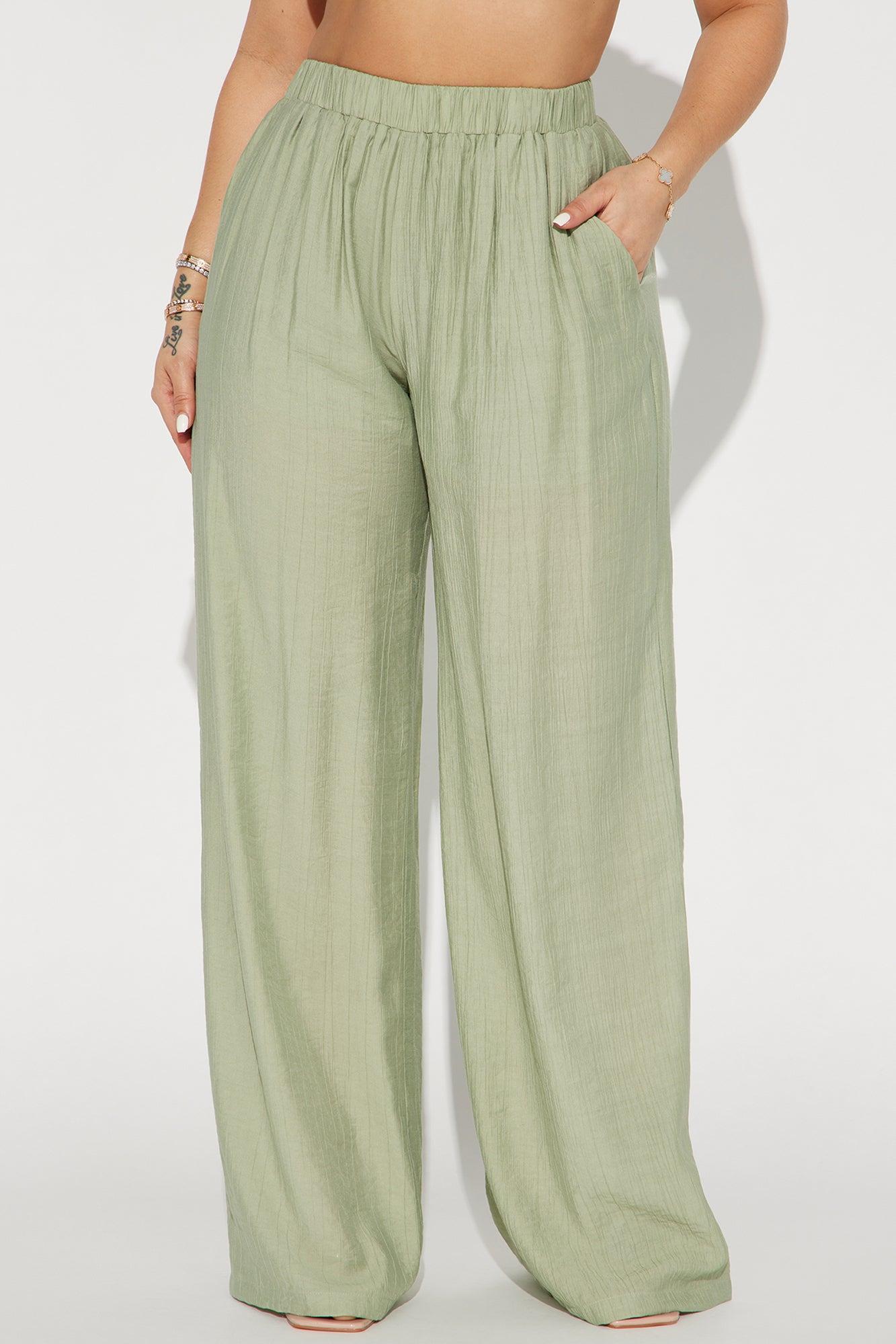 On Tropic Time Wide Leg Pant - Sage Product Image