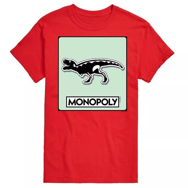 Big & Tall Monopoly T-Rex Game Token Graphic Tee, Mens Product Image