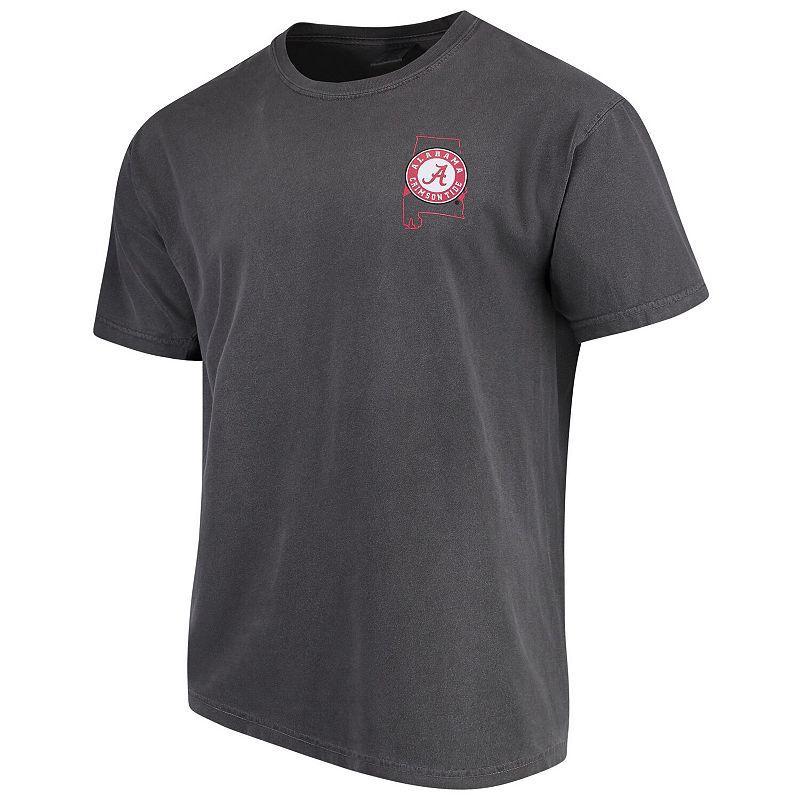 Mens Gray Alabama Crimson Tide Flag Local Comfort Color T-Shirt Grey Product Image