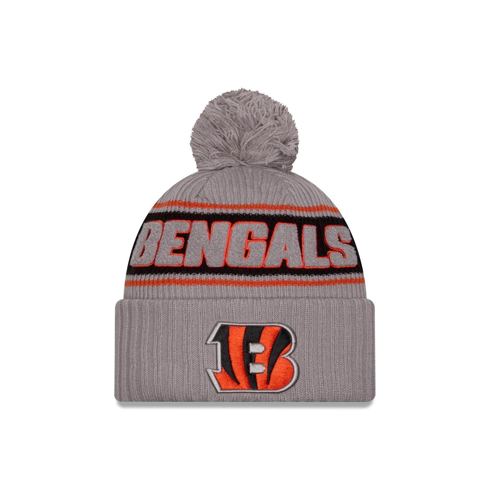 Cincinnati Bengals 2024 Cold Weather Gray Pom Knit Hat Male Product Image