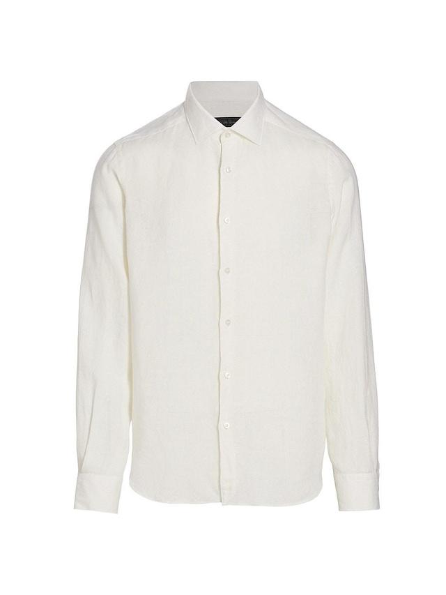 Mens COLLECTION Linen Shirt Product Image