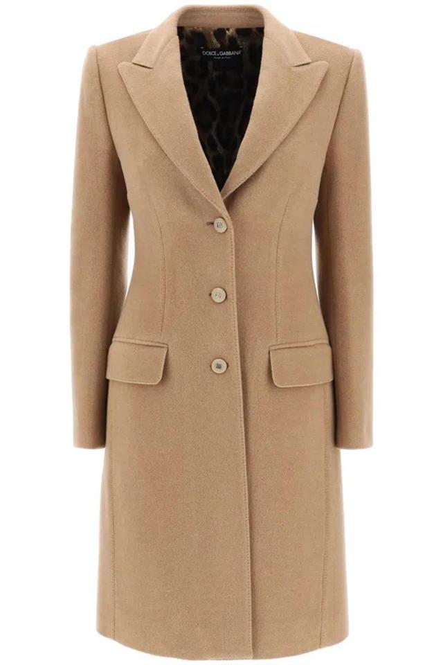 Single-breasted Wool Coat In M0179 Product Image