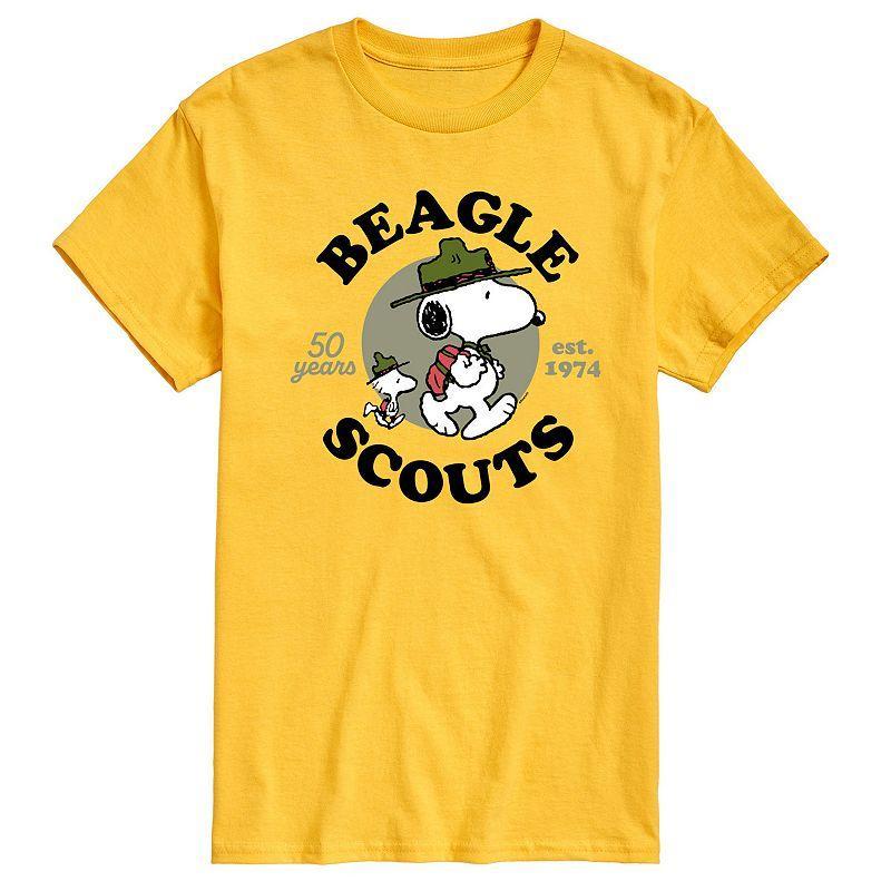 Big & Tall Peanuts Beagle Scouts 50 Years Est. 1974 Graphic Tee, Mens Product Image