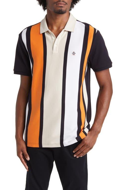 Original Penguin Slim Fit Vertical Stripe Cotton Interlock Polo Product Image