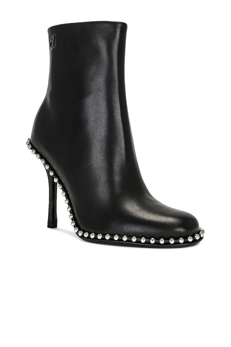 Womens Nova 105MM Bead-Adorned Leather Ankle Boots Product Image