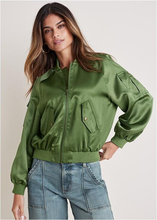 Matte Satin Bomber Product Image