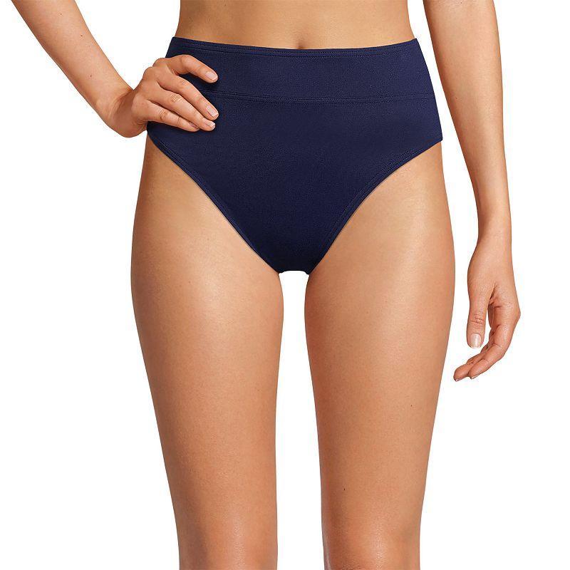 Womens Lands End High-Waisted Bikini Bottoms Product Image