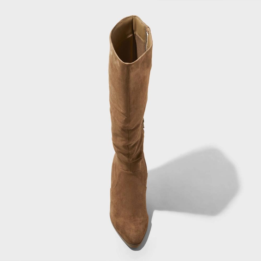 Womens Junie Tall Boots - Universal Thread Taupe 6 Product Image