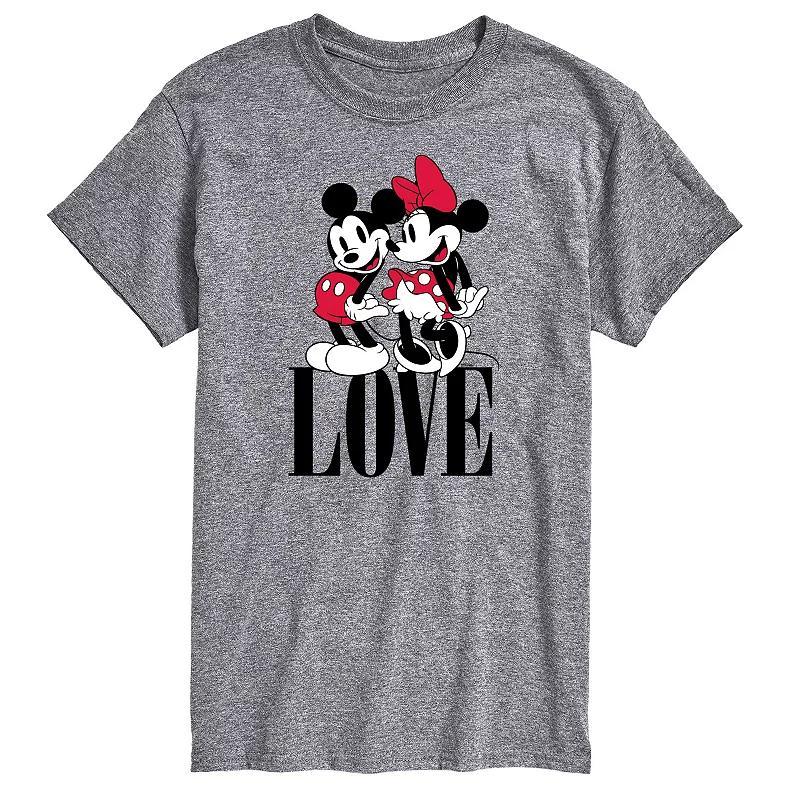 Disneys Mickey & Minnie Mouse Love Mens Graphic Tee Product Image