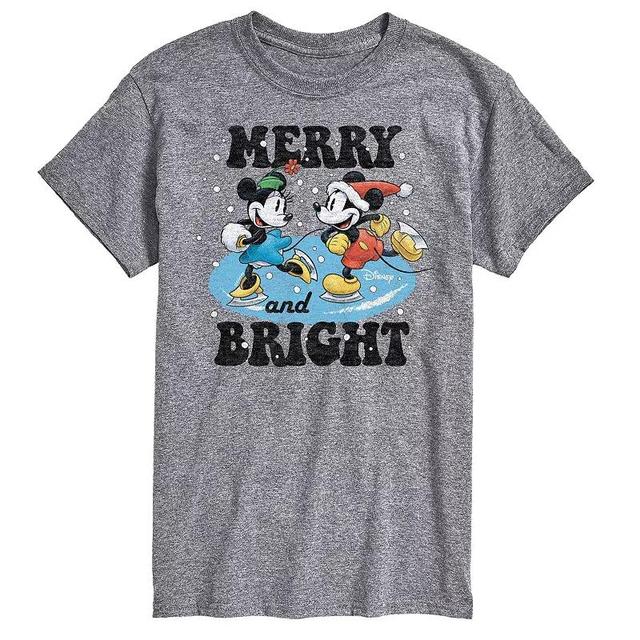 Disneys Big & Tall Merry And Bright Graphic Tee, Mens Product Image