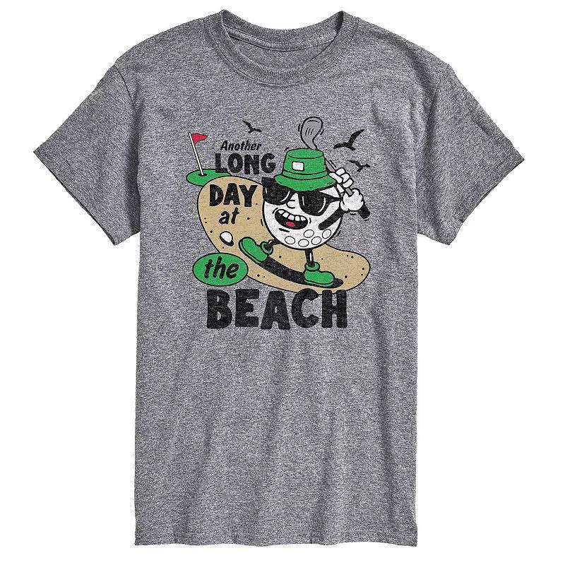 Mens Long Day at the Beach Golfing Graphic Tee Product Image