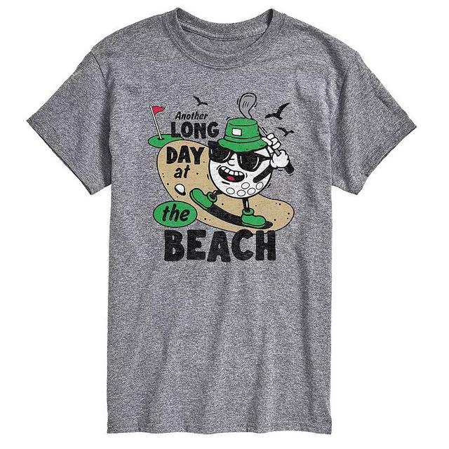 Mens Long Day at the Beach Golfing Graphic Tee Product Image